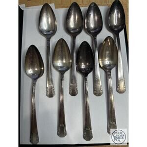 Oneida Wm A Rogers Park Lane Tablespoons Set of 4 Vintage Silverplate
